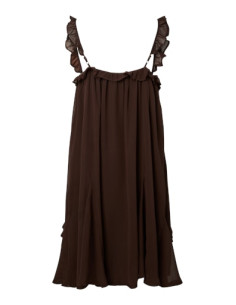 YasChiffa Strap Dress | Coffee 2
