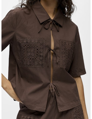 ObjDidde Hope 2/4 Shirt | Brown