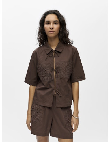 ObjDidde Hope 2/4 Shirt | Brown