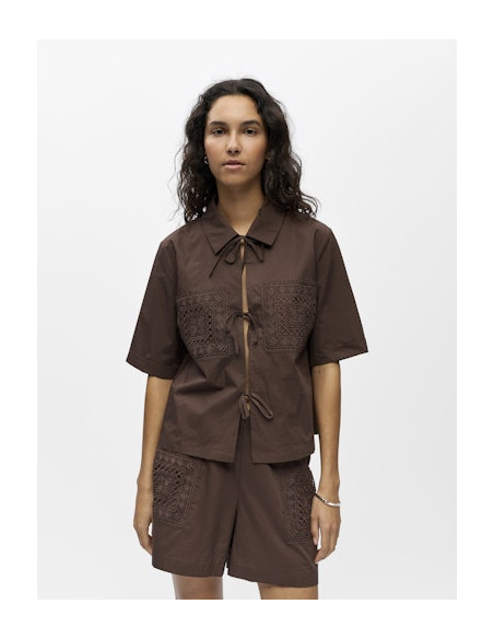ObjDidde Hope 2/4 Shirt | Brown