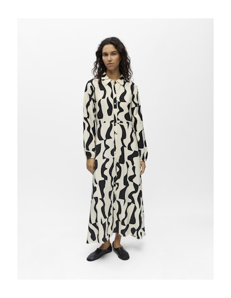 ObjJacira Long Shirt Dress | Birch
