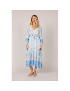 Mille Long Dress | Blue