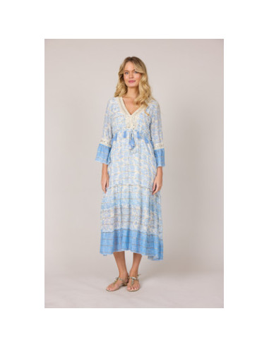 Mille Long Dress | Blue