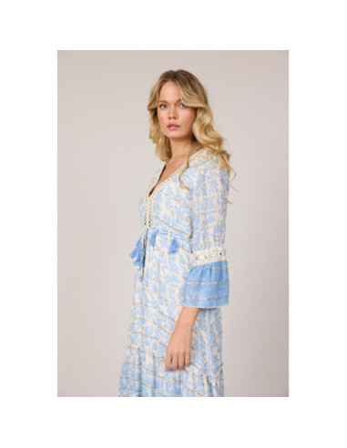 Mille Long Dress | Blue