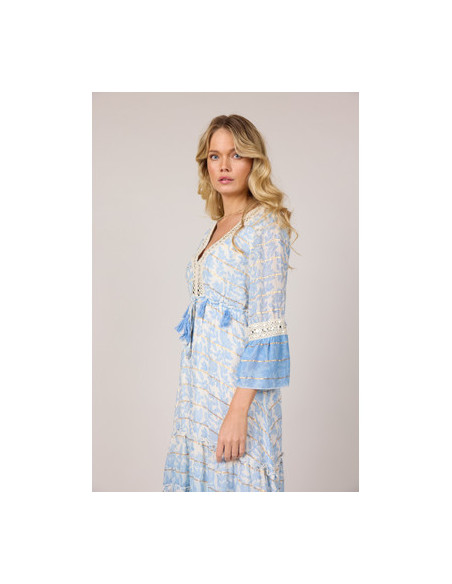 Mille Long Dress | Blue