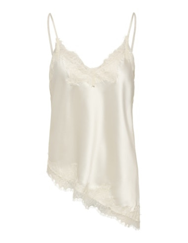 OnlBella Satin Lace Top | Cloud