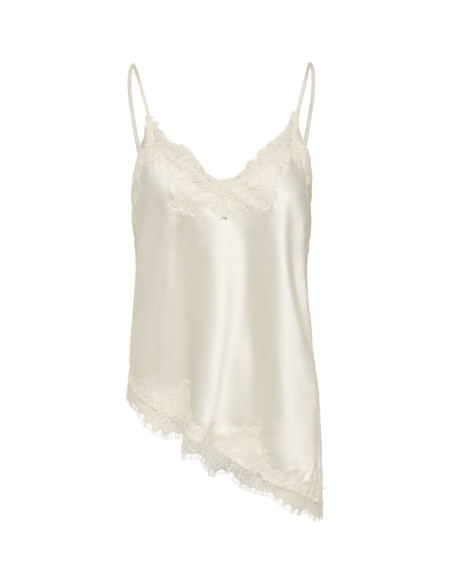 OnlBella Satin Lace Top | Cloud