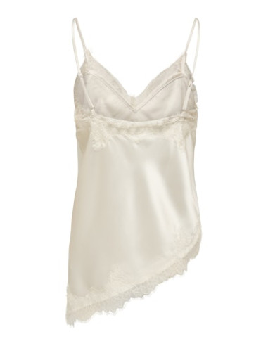 OnlBella Satin Lace Top | Cloud