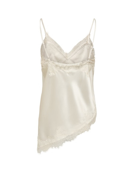 OnlBella Satin Lace Top | Cloud