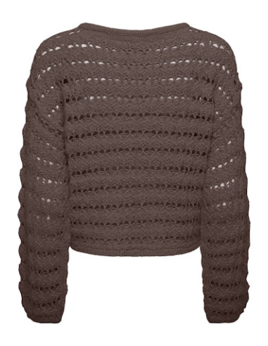 OnlGeena Pattern Knit | Chocolate