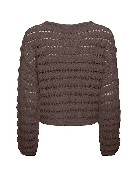 OnlGeena Pattern Knit | Chocolate