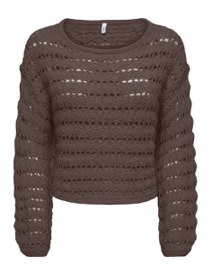 OnlGeena Pattern Knit | Chocolate
