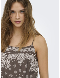 OnlRamse Strap Band Top | Chocolate 2