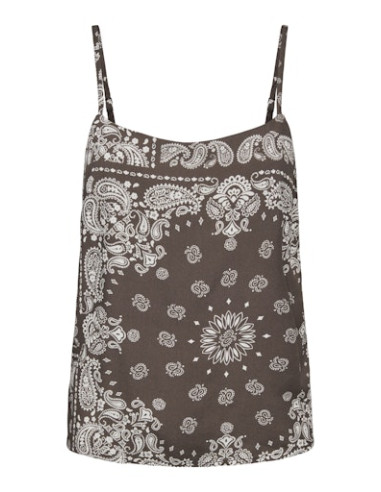 OnlRamse Strap Band Top | Chocolate