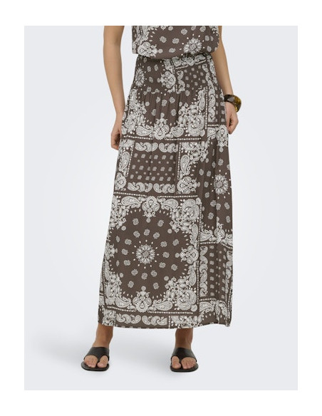 OnlSaki Ambel Skirt | Chocolate
