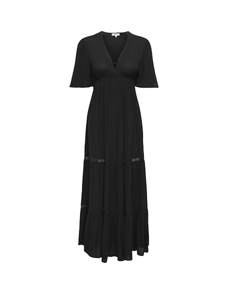 ONLMya Chiara Long Dress | Black