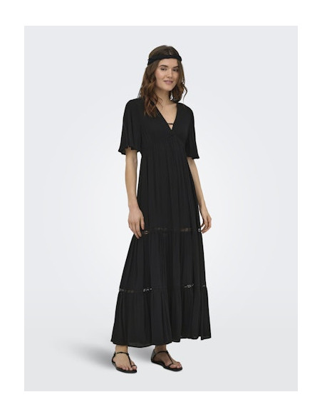 ONLMya Chiara Long Dress | Black