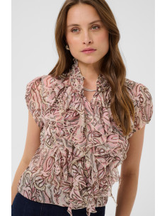 LiljaSZ Crinkle SS Shirt | Pink