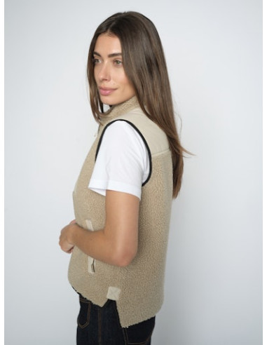 MmRowe Teddy Vest | Feather Gray