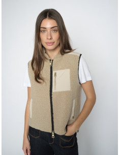 MmRowe Teddy Vest | Feather Gray