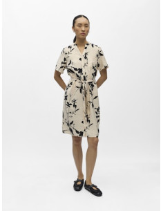 ObjJacira S/S Shirt Dress | Sandshell
