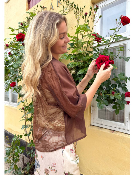 BcCarla Lace Shirt | Hazelnut