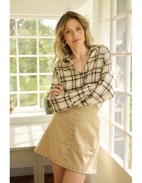 CRWinny Skirt | Travertine