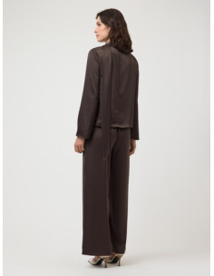 YasPella Wide Pants | Brown 2