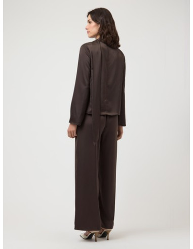 YasPella Wide Pants | Brown
