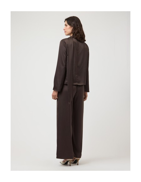 YasPella Wide Pants | Brown