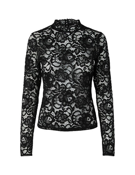 YasLacey Lace Top | Black