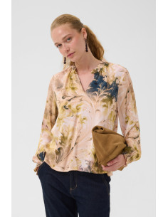 CuAndora Blouse  | Blue/Green
