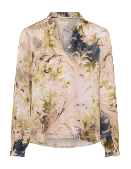 CuAndora Blouse  | Blue/Green