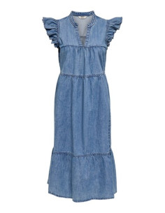 OnlShania Frill Midi Dress | Blue