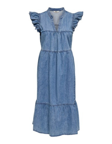OnlShania Frill Midi Dress | Blue