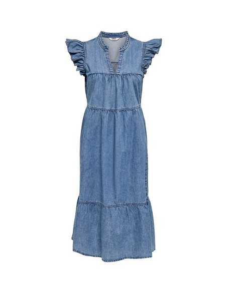 OnlShania Frill Midi Dress | Blue