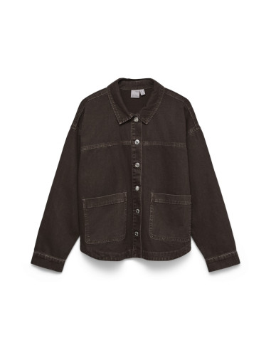 VmJamie Denim Shacket | chocolate