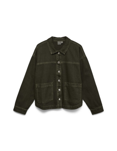 VmJamie Denim Shacket | Forest