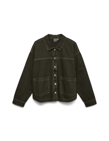 VmJamie Denim Shacket | Forest
