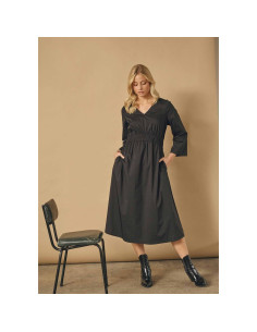 Sigga Sleeve Dress | Black