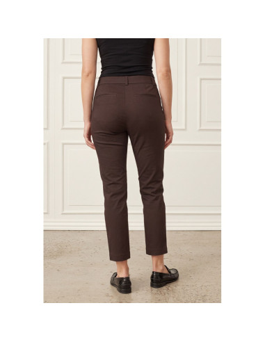 Isay Highwaist Chino | Dk Brown