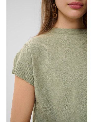 CrDela Knit Slipover | Basil