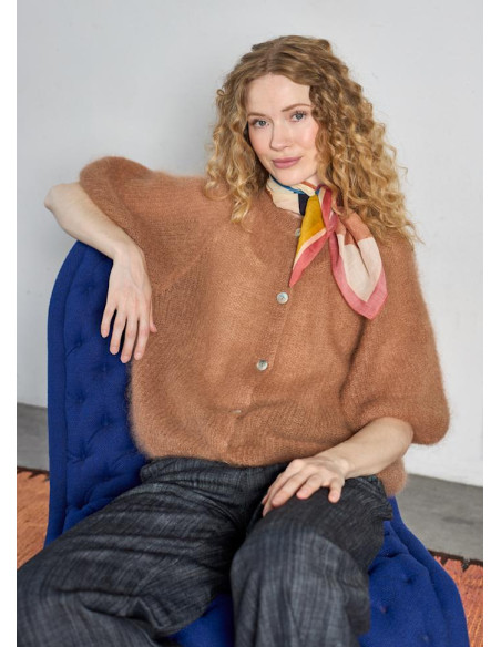BcBjoerk Knit Cardigan | Camel