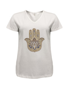 Hamsa Tee | White | L |