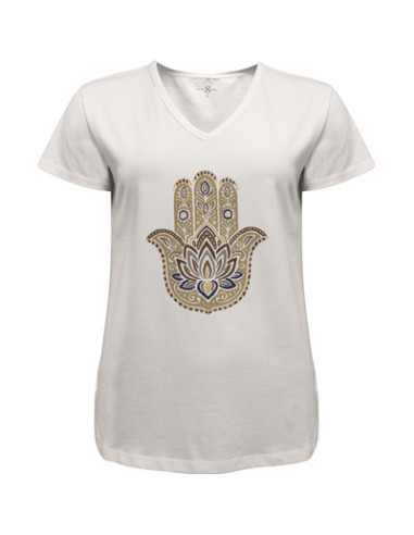 Hamsa Tee | White | L |