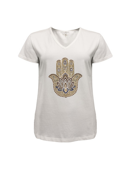 Hamsa Tee | White | L |