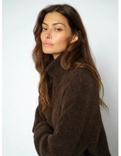 MmThora Zip Cardigan  | Delicioso 2