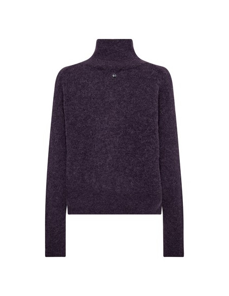 MmThora Zip Cardigan | Grape