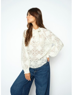 MmTamlyn Lace Blouse | Ecru 2