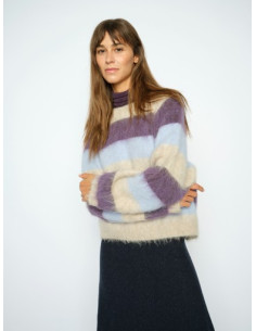 MmSuvi Stripe Knit | Grape